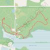 Strathcona Wilderness Center trail, distance, elevation, map, profile, GPS track