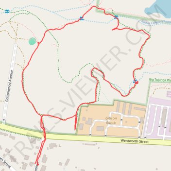 Big Tujunga Wash to Nature Area trail, distance, elevation, map, profile, GPS track