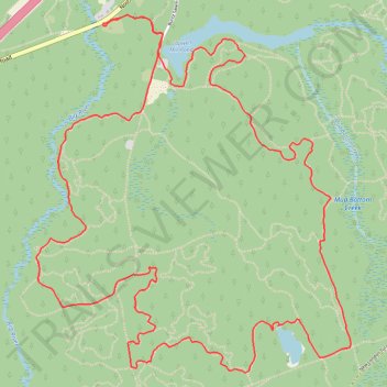 Big River Management Area loop trail, distance, elevation, map, profile, GPS track