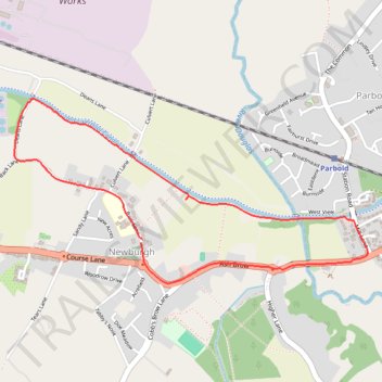 Newburgh Parbold loop trail, distance, elevation, map, profile, GPS track
