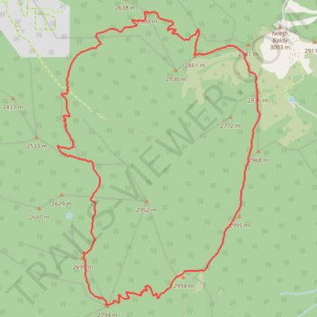 Cibola National Forest hike trail, distance, elevation, map, profile, GPS track