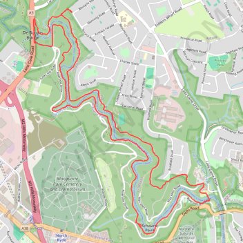 Lane Cove Riverside Walk trail, distance, elevation, map, profile, GPS track