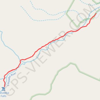 Catawba Falls trail, distance, elevation, map, profile, GPS track