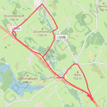 Killinkere trail, distance, elevation, map, profile, GPS track