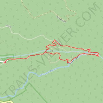 Badger Weir trail, distance, elevation, map, profile, GPS track