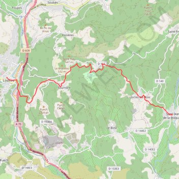 Vt07_stjean_dela_blaquiere_lodeve trail, distance, elevation, map, profile, GPS track