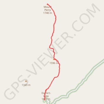 Mount Perry trail, distance, elevation, map, profile, GPS track