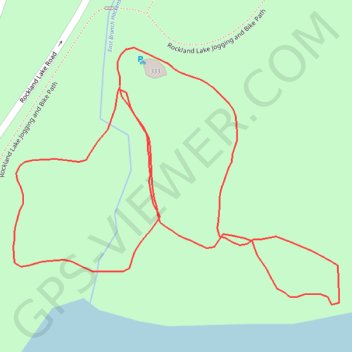 Rockland Lake State Park trail, distance, elevation, map, profile, GPS track