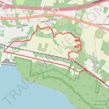 Creek Side Trail White Blaze Loop trail, distance, elevation, map, profile, GPS track