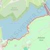Southern shoreline path of Gorton Lower Reservoir trail, distance, elevation, map, profile, GPS track