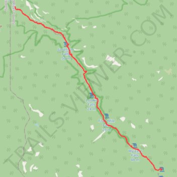 Tunnel Falls via Eagle Creek Trail in Columbia River Gorge National Scenic Area trail, distance, elevation, map, profile, GPS track