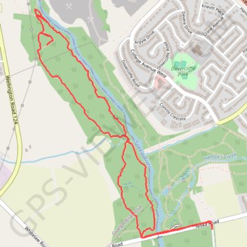Guelph Walking trail, distance, elevation, map, profile, GPS track