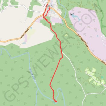 Appin Falls trail, distance, elevation, map, profile, GPS track
