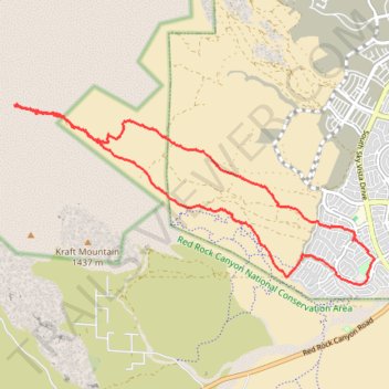 Brownstone Canyon via Summerlin Stonebridge trail, distance, elevation, map, profile, GPS track
