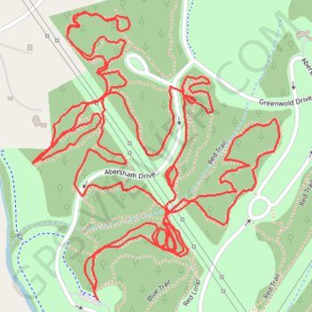 Abersham Regional Park Trail Run trail, distance, elevation, map, profile, GPS track