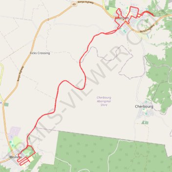 Murgon and Wondai streets trail, distance, elevation, map, profile, GPS track