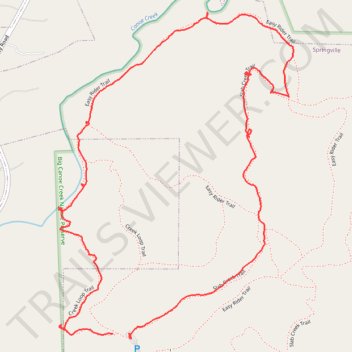 Big Canoe Creek Nature Preserve Loop Walk trail, distance, elevation, map, profile, GPS track