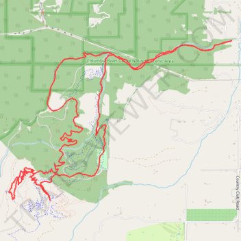 MTB ride in Hood River trail, distance, elevation, map, profile, GPS track