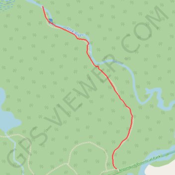 High Falls Trail trail, distance, elevation, map, profile, GPS track