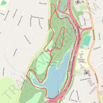 Eastchester, walk around lake in Twin Lakes Park trail, distance, elevation, map, profile, GPS track