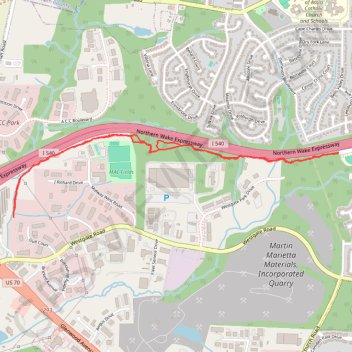 Marietta Mine Bandit Trails Double Track trail, distance, elevation, map, profile, GPS track