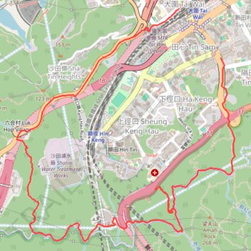 Lion Rock Country Park trail, distance, elevation, map, profile, GPS track