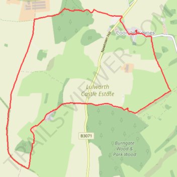 Coombe Wood, Belhuish, Coombe Keynes trail, distance, elevation, map, profile, GPS track
