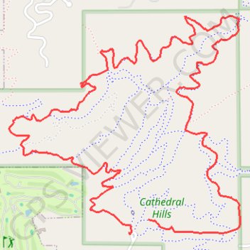 Cathedral Hills trail, distance, elevation, map, profile, GPS track
