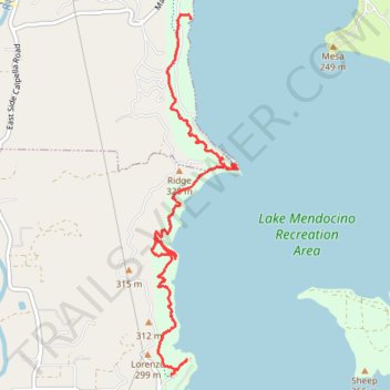 Shakota Trail trail, distance, elevation, map, profile, GPS track