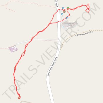 Mauna Kea Visitor Center Puu Kalepeamoa Trail trail, distance, elevation, map, profile, GPS track
