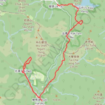 Sai Kunk Country Park trail, distance, elevation, map, profile, GPS track