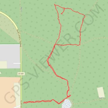 Big Hammock trail, distance, elevation, map, profile, GPS track