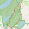 Ragged Mountain Loop via Blue/Red Trail and Metacomet Trail in Ragged Mountain Memorial Preserve trail, distance, elevation, map, profile, GPS track