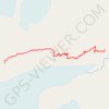 Exit Glacier via Harding Icefield Trail in Kenai Fjords National Park trail, distance, elevation, map, profile, GPS track