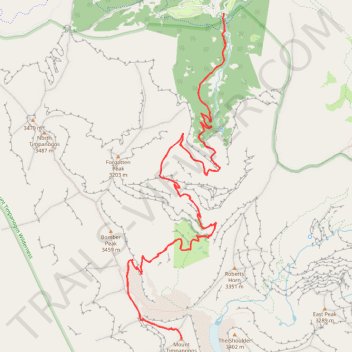 Mount Timpanogos via Timpooneke Trail in Uinta-Wasatch-Cache National Forest trail, distance, elevation, map, profile, GPS track