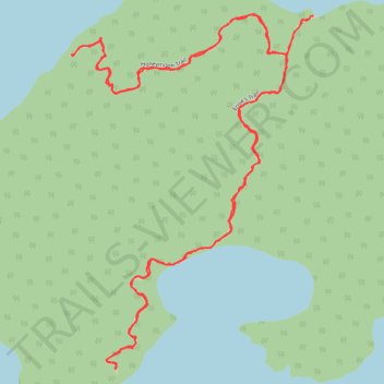Ernie's Trail and Honeymoon Trail trail, distance, elevation, map, profile, GPS track