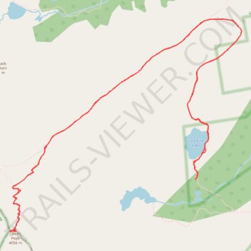 Little Echo Lake to James Peak Summit trail, distance, elevation, map, profile, GPS track