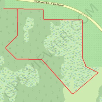 Old Grove Trail trail, distance, elevation, map, profile, GPS track