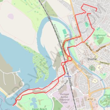 Sunset at the Beach trail, distance, elevation, map, profile, GPS track