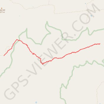 Indian Maiden Falls trail, distance, elevation, map, profile, GPS track
