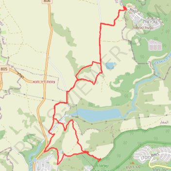 Cycling from Tefahot to Eilabun trail, distance, elevation, map, profile, GPS track
