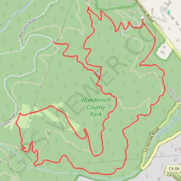 Carriage Room Museum Loop via Alambique Trail, Meadow Trail, Madrone Trail and Bear Gulch Trail trail, distance, elevation, map, profile, GPS track