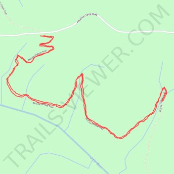 Hiking part of McCoy Hollow Trail trail, distance, elevation, map, profile, GPS track