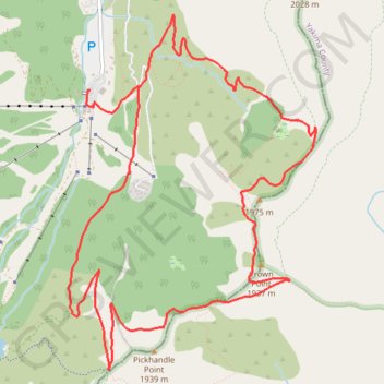 Crown Point Loop via Bullion Basin Trail, Pacific Crest Trail and Silver Creek Trail trail, distance, elevation, map, profile, GPS track