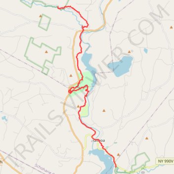 Long Path trail, distance, elevation, map, profile, GPS track