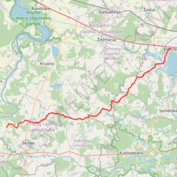 Elektrėnai - Sodyba trail, distance, elevation, map, profile, GPS track