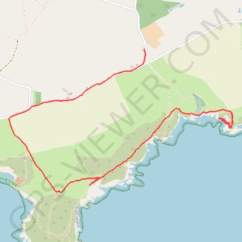 Lantivet Bay trail, distance, elevation, map, profile, GPS track
