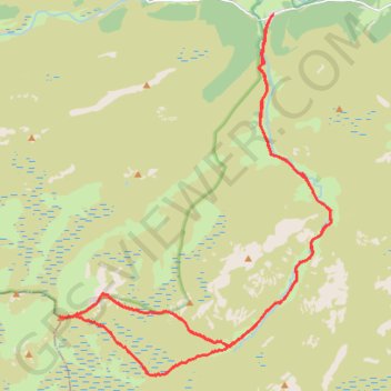 Munro hillwalk Carn Bhac trail, distance, elevation, map, profile, GPS track