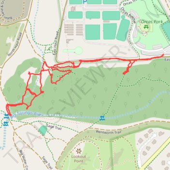 Evening Hike trail, distance, elevation, map, profile, GPS track