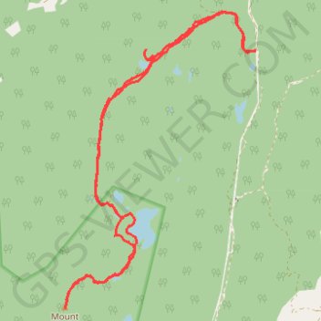 Hike up Mount Richardson trail, distance, elevation, map, profile, GPS track
